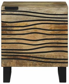 Mesas de cabeceira Marrom e Preto 40 x 33.5 x 46 cm