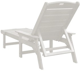 Sofá de Sol Branco 53x162x98.5 cm HDPE