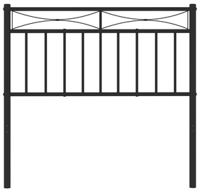 Cabeceira de cama 90 cm metal preto