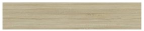Prateleiras estante 4pcs 100x20x1,5cm contrapl. carvalho sonoma