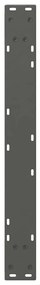 Pés para mesa de jantar 2 peças antracite 80x(72-73,3) cm aço