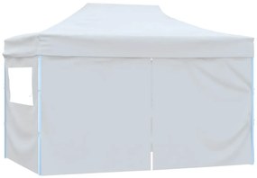 Tenda dobrável profissional festas 4 paredes 3x4m aço branco