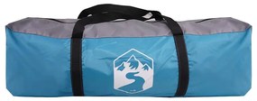 Lona de campismo 460x305x210 cm impermeável azul