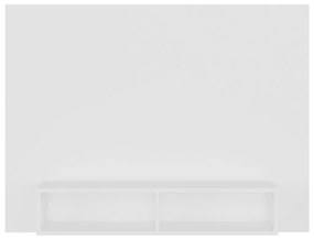 Armário de parede p/ TV 120x23,5x90 cm deriv. madeira branco