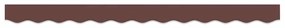 Valance de Toldos pra Estrutura de 2,5m Castanho 2,3x0,2m