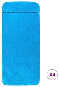 Toalhas de praia 4 pcs 60x135 cm tecido 400 GSM turquesa