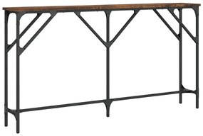 Mesa consola 140x23x75 cm derivados de madeira carvalho fumado