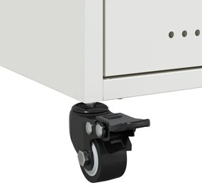 Mesa de cabeceira 36x39x43,5 cm aço branco