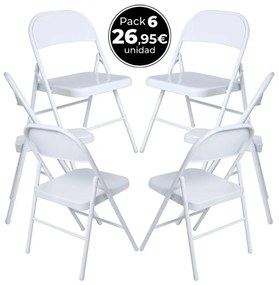Pack 6 Cadeiras Niza - Branco