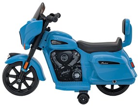 Mota elétrica para crianças 6V, Chopper INDIAN, 3 a 5 anos Azul