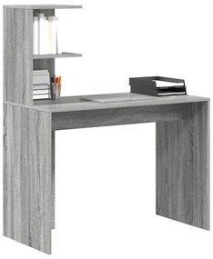 Mesa de Escrita Cinzenta Cinzento Sonoma Aglomerado de partículas