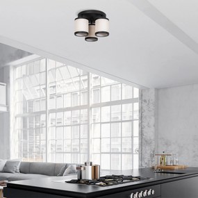 Candeeiro de Tecto Way – Preto e Branco – 40 x 40 x 22 cm