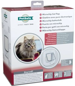 Porta para gatos com microchip branco PPA19-16145