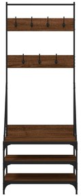 Conjunto de Entrada - Bengaleiro c/ arrumação calçado 70x40x184 cm car