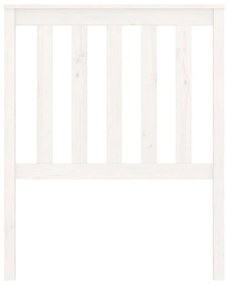 Cabeceira de cama 81x4x101 cm pinho maciço branco