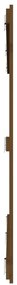 Cabeceira de parede 204x3x110 cm pinho maciço castanho-mel