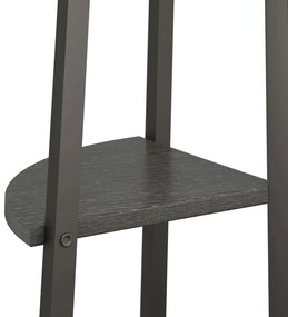 Estante canto 3 prateleiras 45,5x31,5x120 cm preto