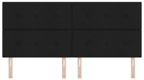 Cabeceira LED Preto 100 cm em Tecido
