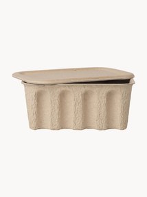 Caixas em pasta de papel Pulp, P 18 cm, conjunto de 2