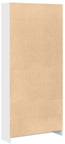 Estante 80x24x176 cm derivados de madeira branco brilhante