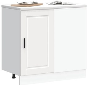 Armário base de cozinha Porto derivados de madeira branco