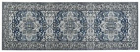 Tapete cinzento e azul 70 x 200 cm KOTTAR Beliani