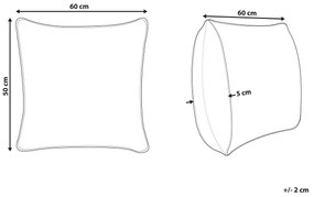 Almofada de alto perfil em microfibra 50 x 60 cm ERRIGAL Beliani