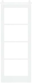Conjunto de Porta de Correr vidaXL com Ferragens Brancas 83x211 cm Mad