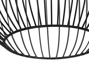 Candeeiro Pendente Design Redondo Preto 30cm - Dos