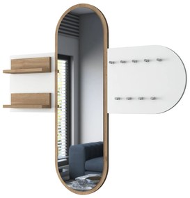 Hall Stand P3 – Branco e Nogueira – 125x120x12 cm