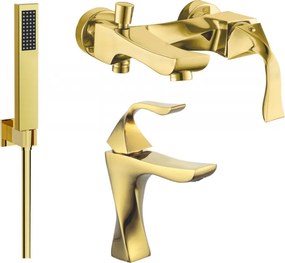 Mexen Estrella R02 conjunto de banheira, dourado - 72303R02-50