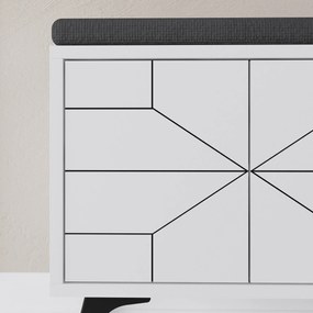 Armário Multiusos Berlin A – Nogueira e Branco – 60x200x35 cm