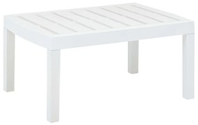 vidaXL Mesa de jardim 78x55x38 cm plástico branco