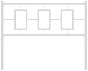 Cabeceira de cama 107 cm metal branco