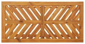 Conjunto de Lounge para Jardim de 3 Peças Madeira Sólida de Acácia