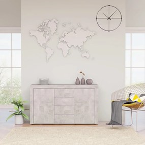 Aparador 120x36x69 cm derivados de madeira cinzento cimento