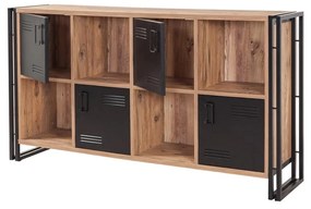 Conjunto de Mobiliário de Sala de Estar Cosmo – Pinho Atlântico Preto