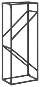 Suporte para lenha 40x25x100 cm aço laminado a frio preto