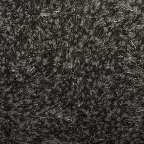 Tapete de pelo alto aspeto brilhante ISTAN Ø 200 cm antracite