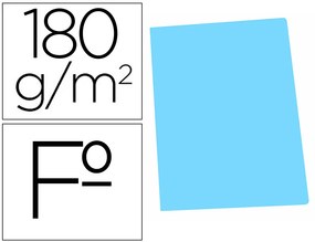 Classificador Gio de Cartolina Folio Celeste Pastel 180 g/m2