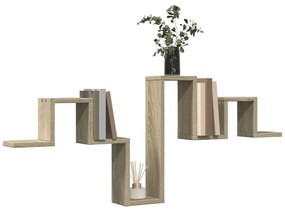 Estante parede 104,5x10x43 cm derivados madeira carvalho sonoma