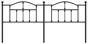 Cabeceira de cama 200 cm metal preto