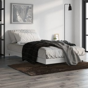 832203 vidaXL Estrutura cama 90x190 cm derivados de madeira cinzento sonoma