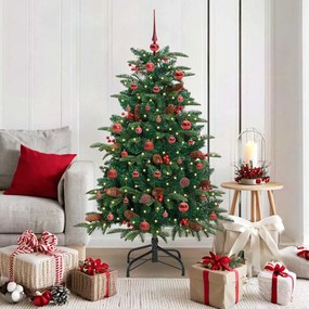 vidaXL Árvore de Natal Artificial Verde 150 cm PVC, Metal e Plástico