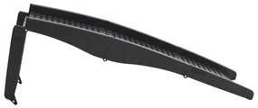 Rampa dobrável para cães 153x40x12,5 cm plástico preto