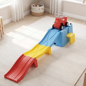 Conjunto de Montanha-Russa Infantil com Pista, 235 x 61 x 36 cm, Caixa de Arrumação Integrada, Cor 1