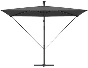 Guarda-sol de Bananeira Cantilever Antracite 294 x 200 x 254 cm
