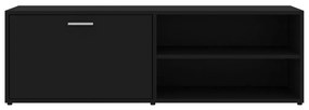 Móvel de TV 120x34x37 cm derivados de madeira preto