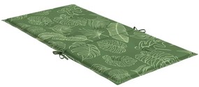 Almofadões cadeira de encosto baixo 4 pcs tecido padrão folhas