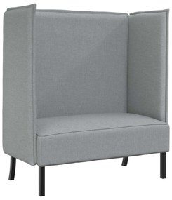 vidaXL Sofá de Encosto Alto Cinzento-claro 109 x 56 x 121 cm tecido